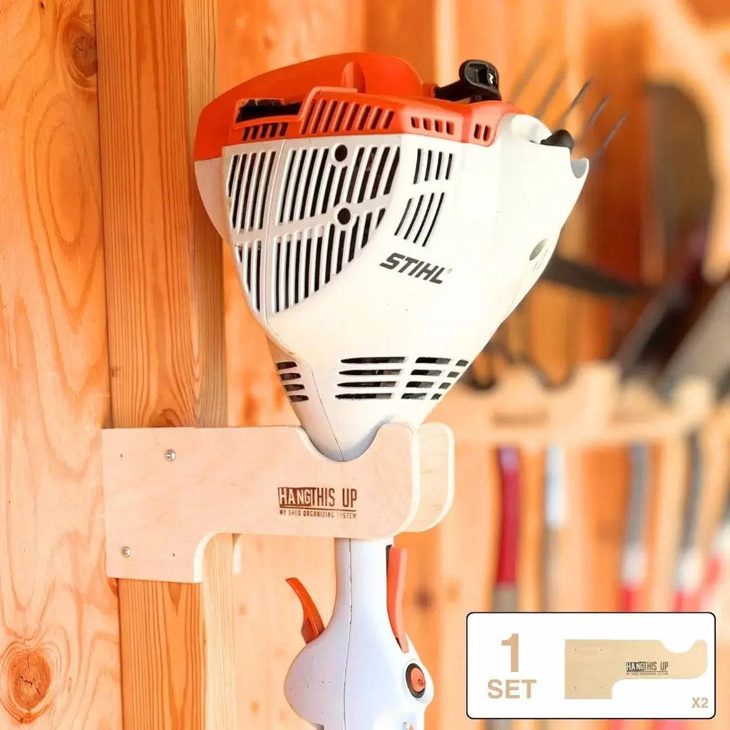 HangThis Up Starter Shed Kit | Complete Wall-Mount Shed Organizer System (Stud Mount)