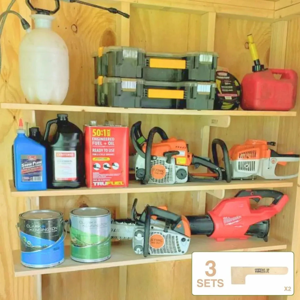 HangThis Up Starter Shed Kit | Complete Wall-Mount Shed Organizer System (Stud Mount)
