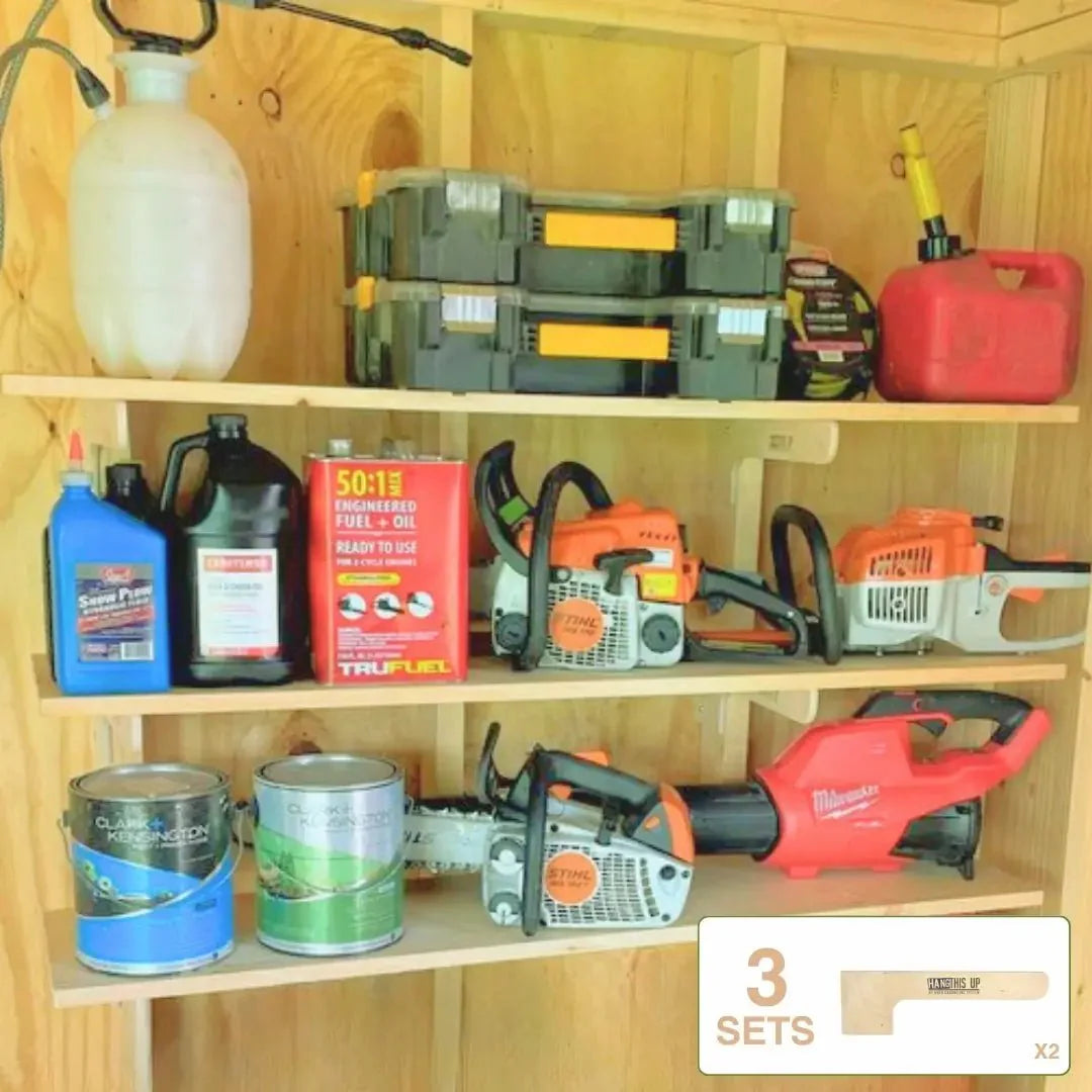 HangThis Up Starter Shed Kit | Complete Wall-Mount Shed Organizer System (Stud Mount)