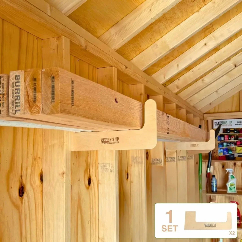 HangThis Up Starter Shed Kit | Complete Wall-Mount Shed Organizer System (Stud Mount)