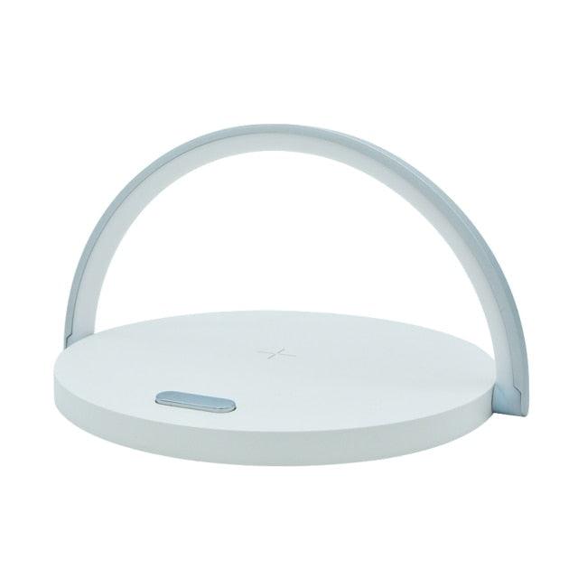Wireless Charger LED Desk Lamp — Dimmable Touch Light with Phone Holder